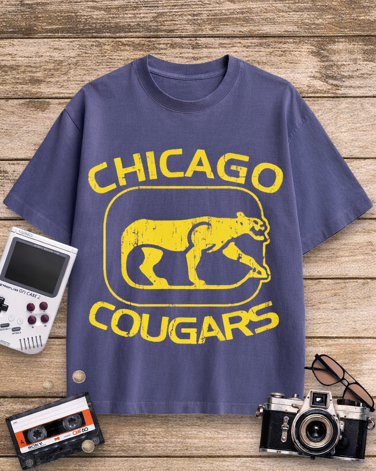 Chicago Cougars 1970s Cotton T-Shirt image 10