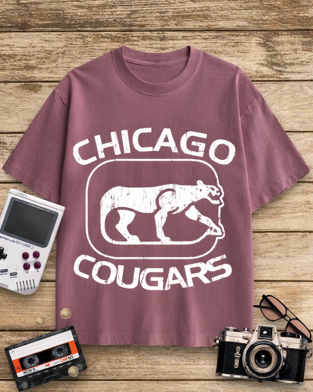 Chicago Cougars 1970s Cotton T-Shirt image 11