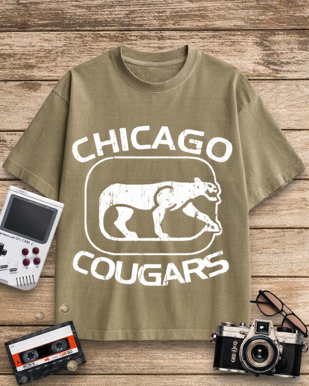 Chicago Cougars 1970s Cotton T-Shirt image 12