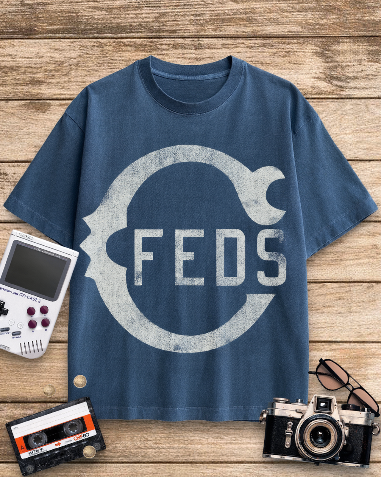 Chicago Feds 1930s Cotton T-Shirt image 5