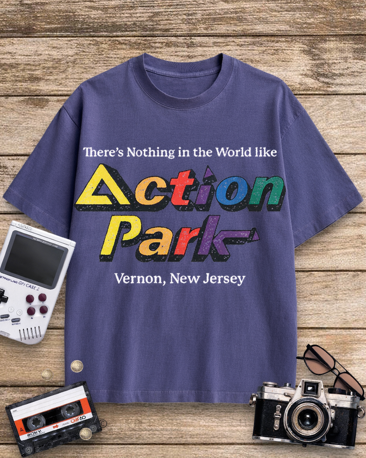 Action Park Amusement Park 1980s Cotton T-Shirt image 2
