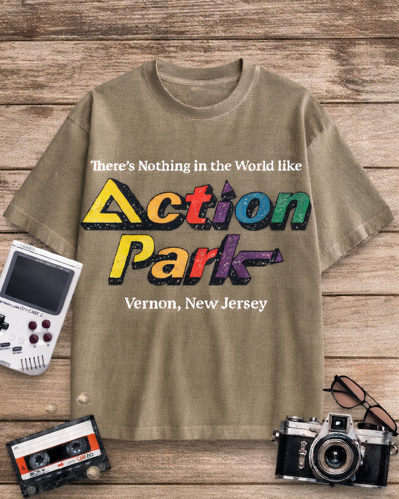 Action Park Amusement Park 1980s Cotton T-Shirt image 4