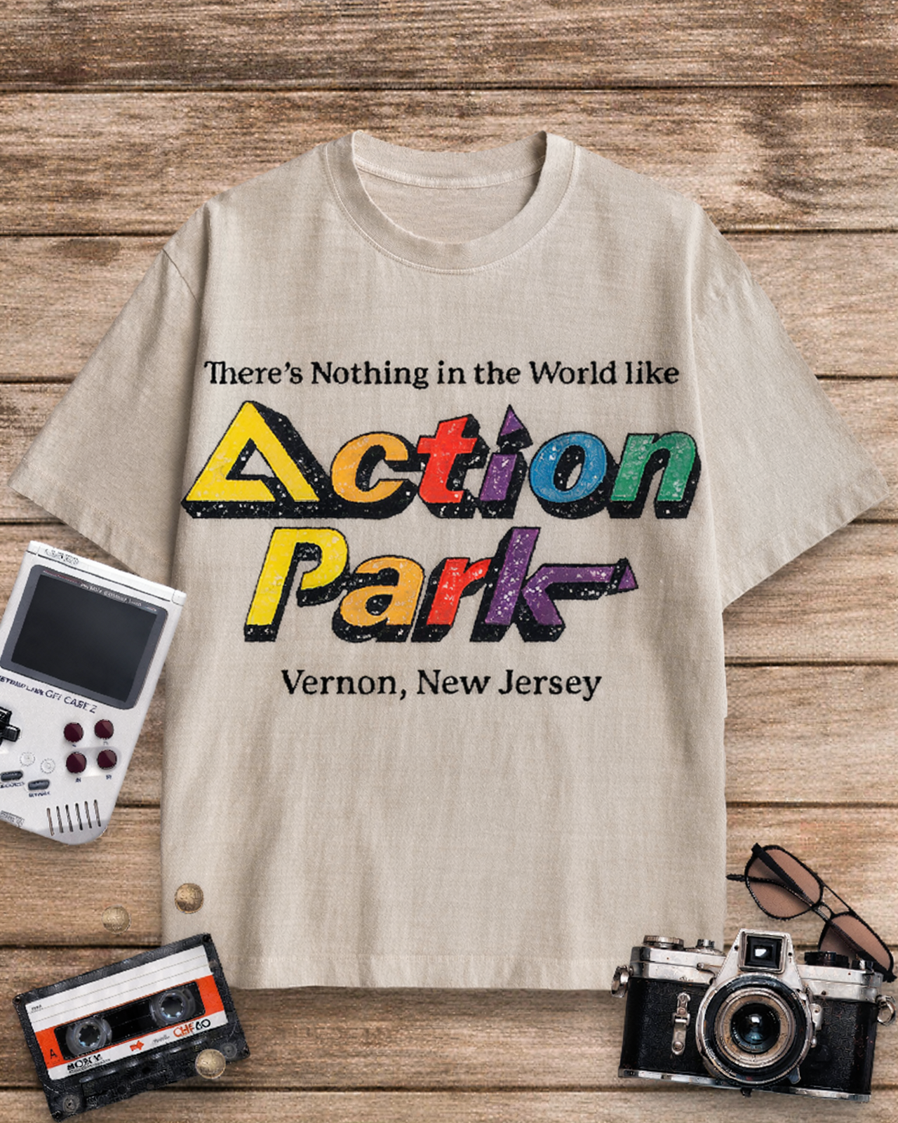 Action Park Amusement Park 1980s Cotton T-Shirt image 5