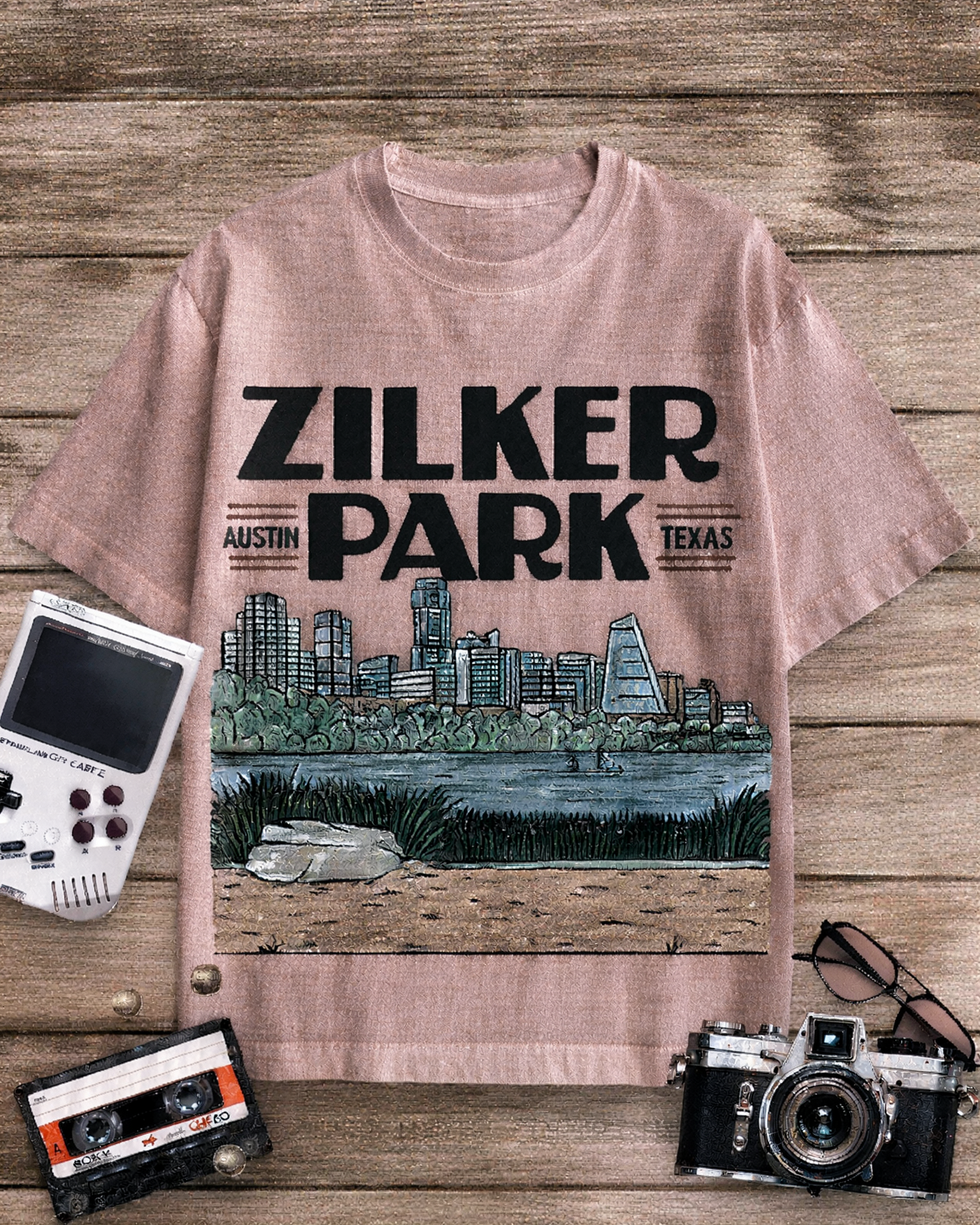 Zilker Park 1970s Cotton T-Shirt image 4