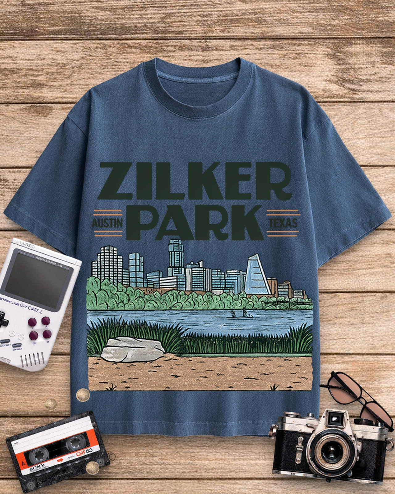 Zilker Park 1970s Cotton T-Shirt image 8