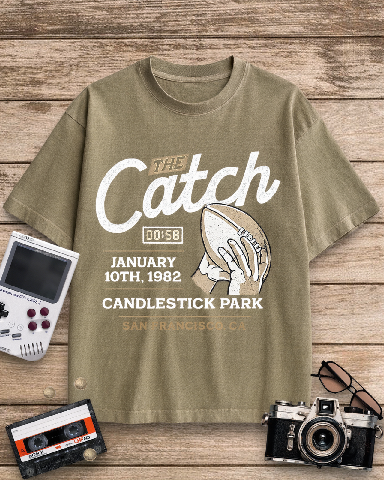 The Catch 1980s Cotton T-Shirt image 3