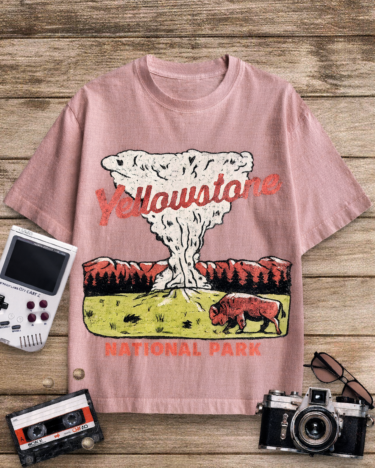 Yellowstone National Park 1940s Cotton T-Shirt image 5