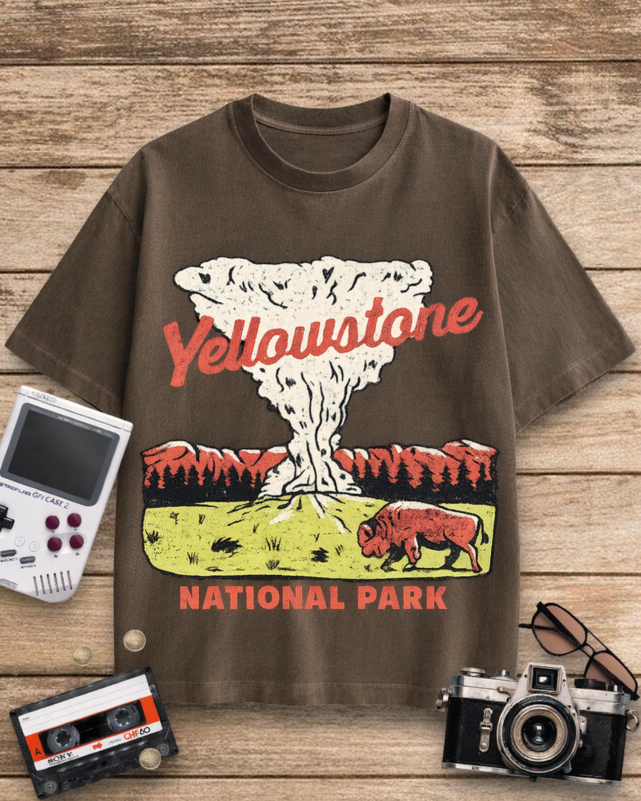 Yellowstone National Park 1940s Cotton T-Shirt image 6