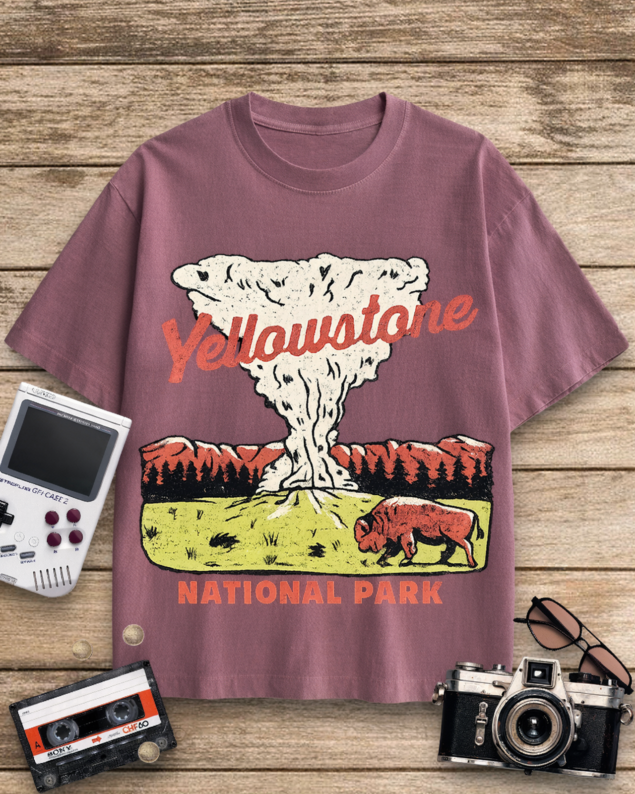 Yellowstone National Park 1940s Cotton T-Shirt image 7