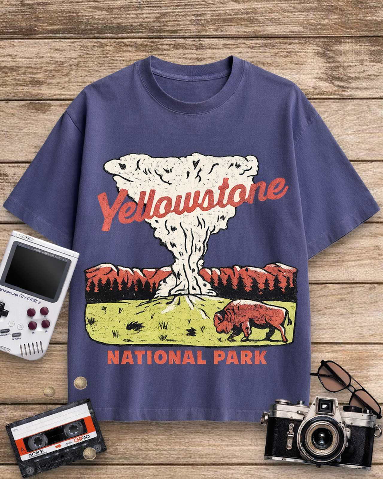 Yellowstone National Park 1940s Cotton T-Shirt image 10