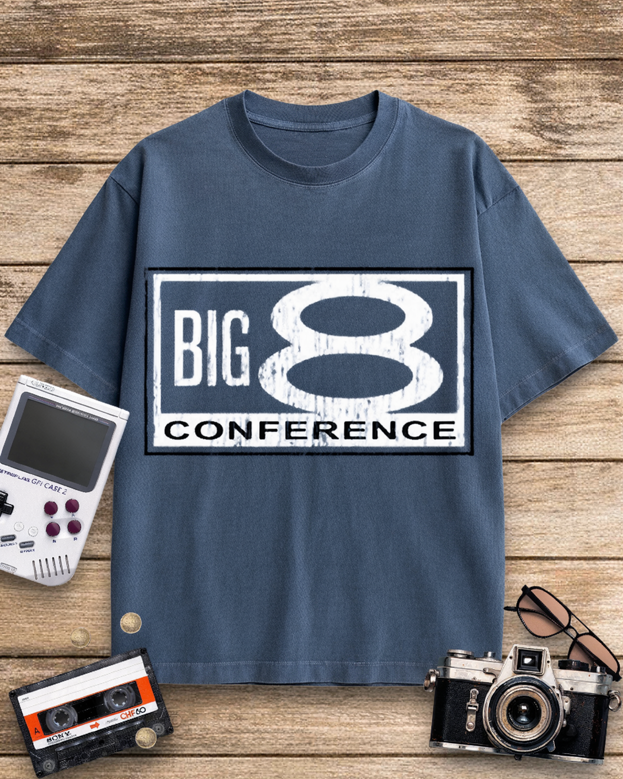 Big 8 Conference 1980s Cotton T-Shirt image 5
