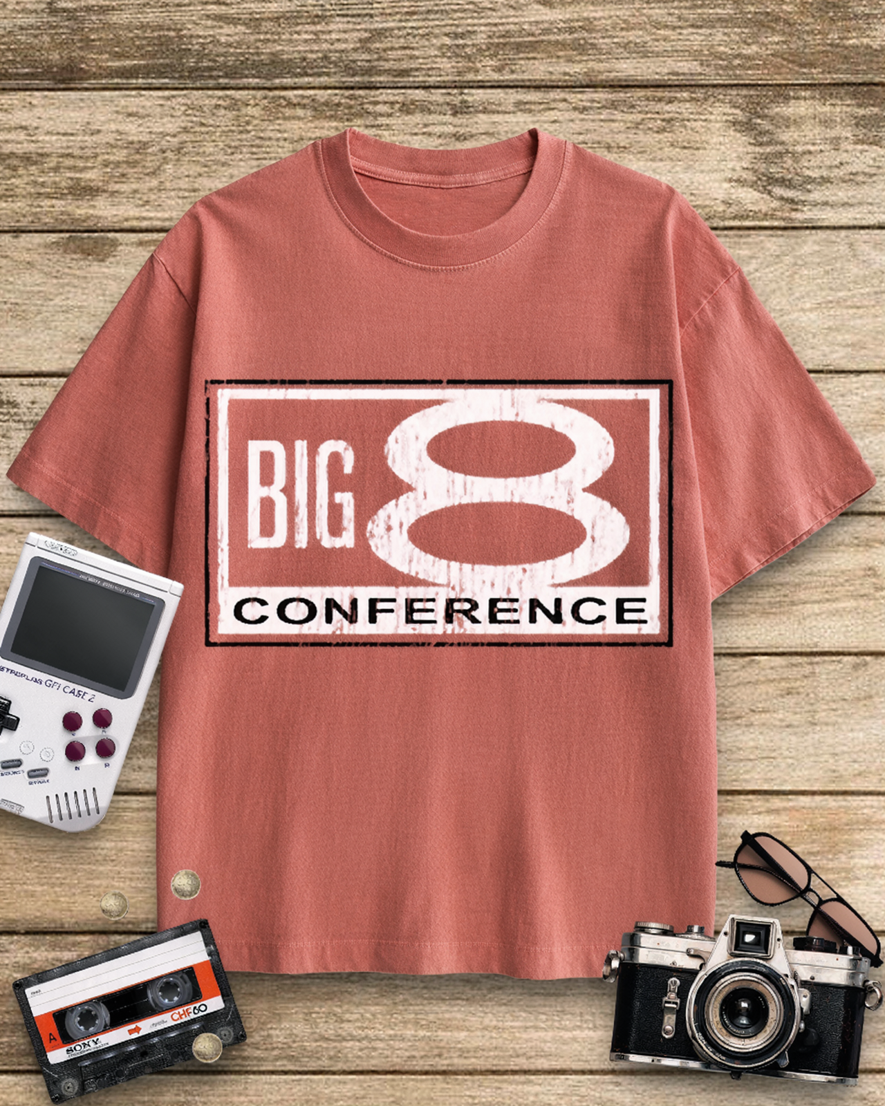 Big 8 Conference 1980s Cotton T-Shirt image 8