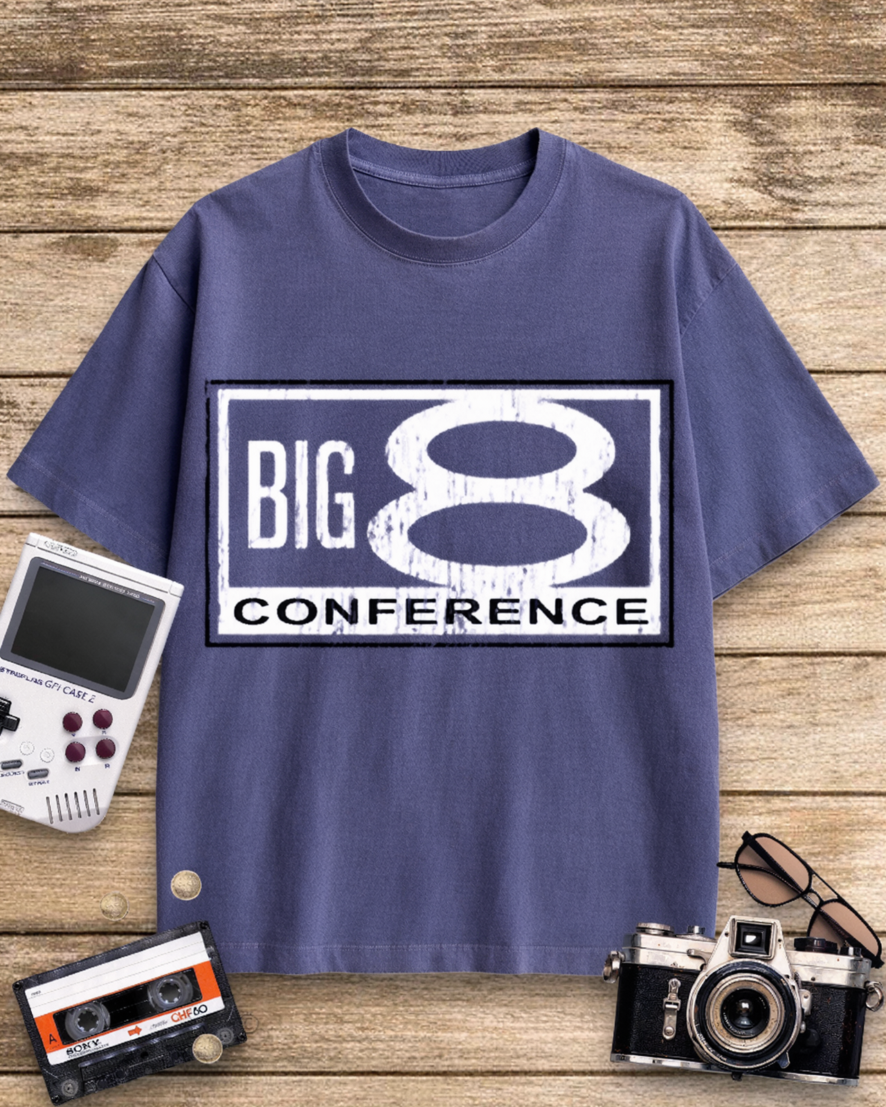 Big 8 Conference 1980s Cotton T-Shirt image 10