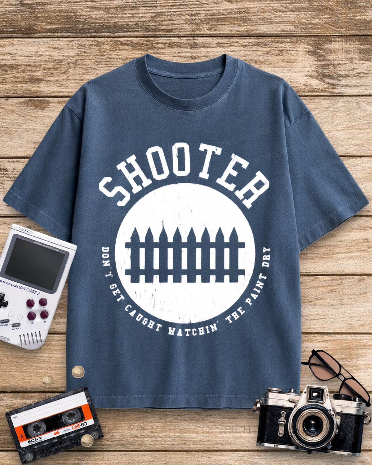 Shooter Don't Get Caught Hatchin 1960s Cotton T-Shirt image 2