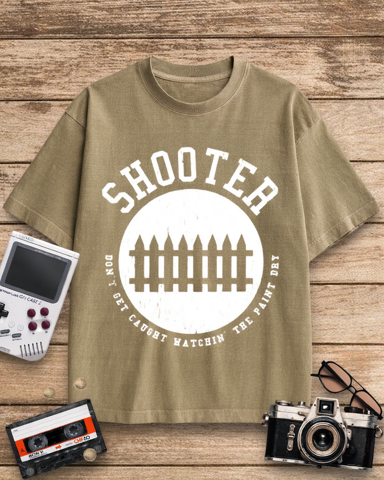 Shooter Don't Get Caught Hatchin 1960s Cotton T-Shirt image 4