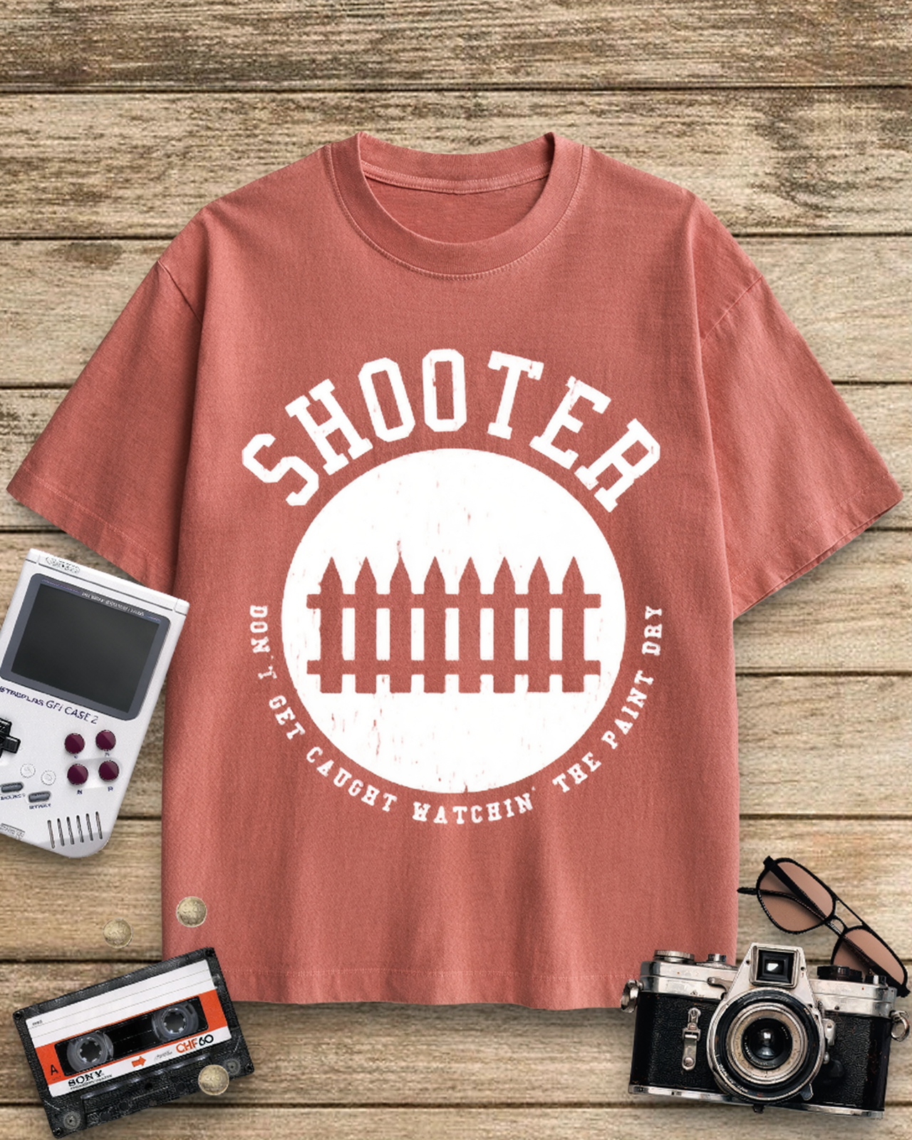 Shooter Don't Get Caught Hatchin 1960s Cotton T-Shirt image 5