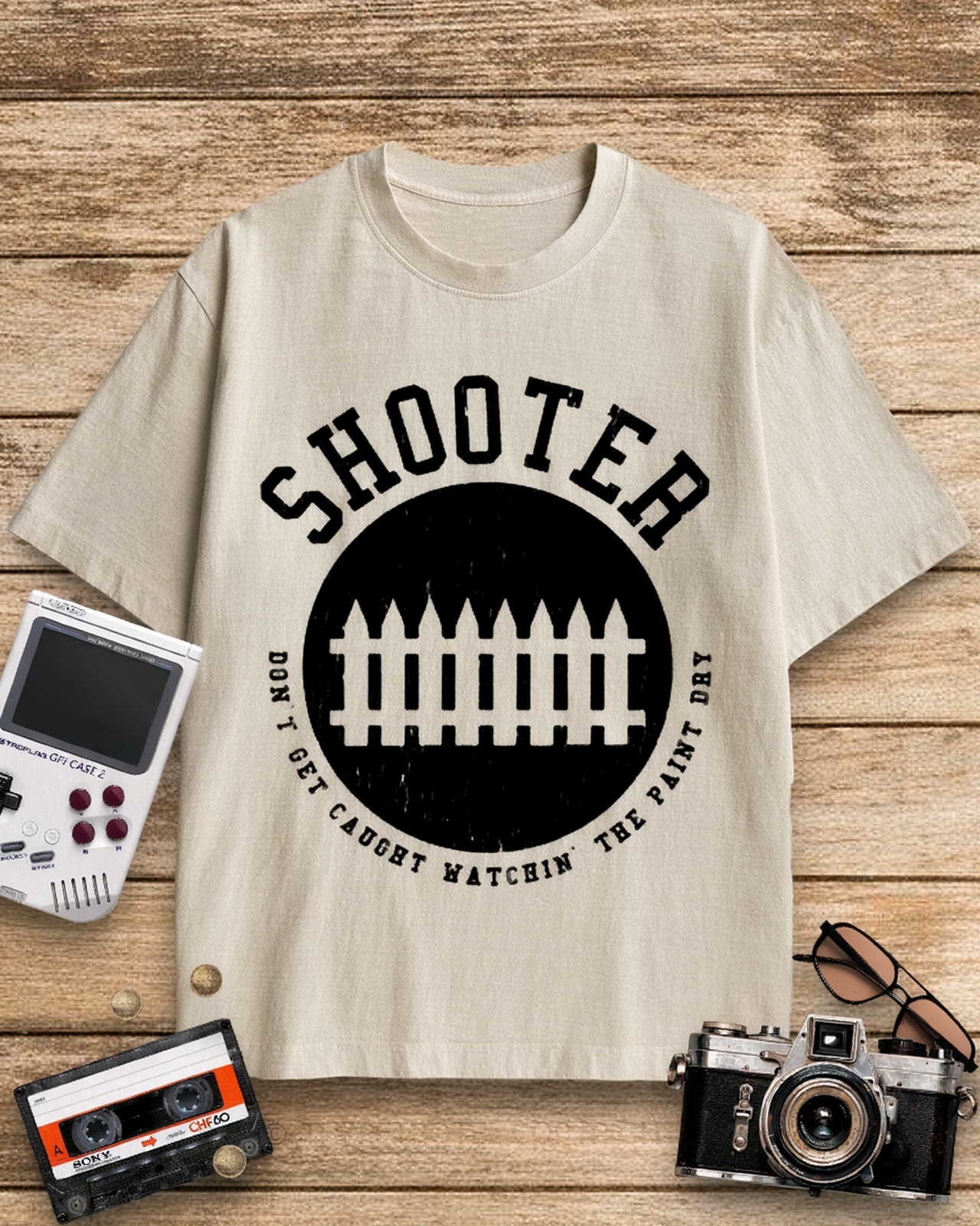 Shooter Don't Get Caught Hatchin 1960s Cotton T-Shirt image 6