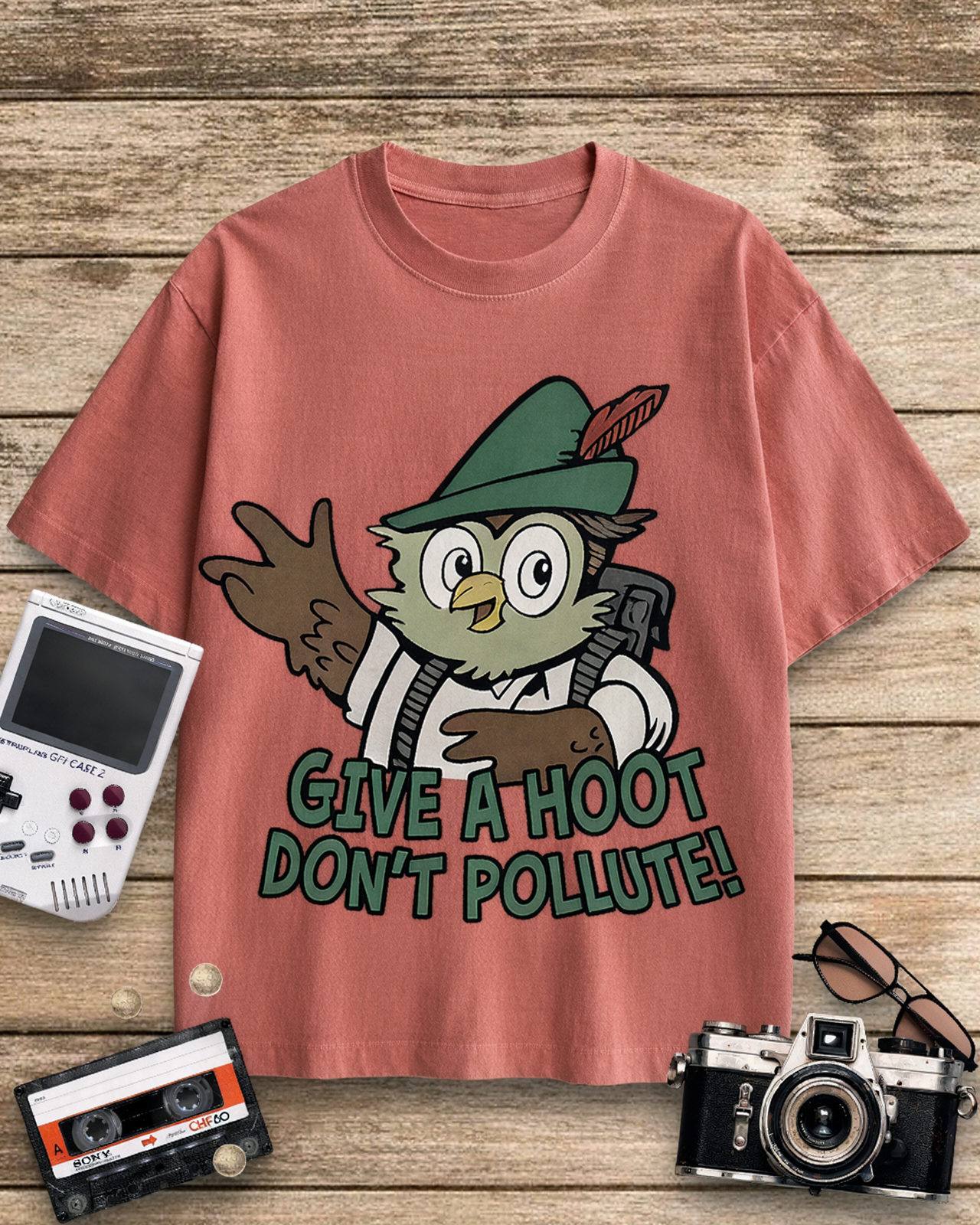 Woodsy Owl Give a Hoot Don't Pollute 1970s Cotton T-Shirt image 8