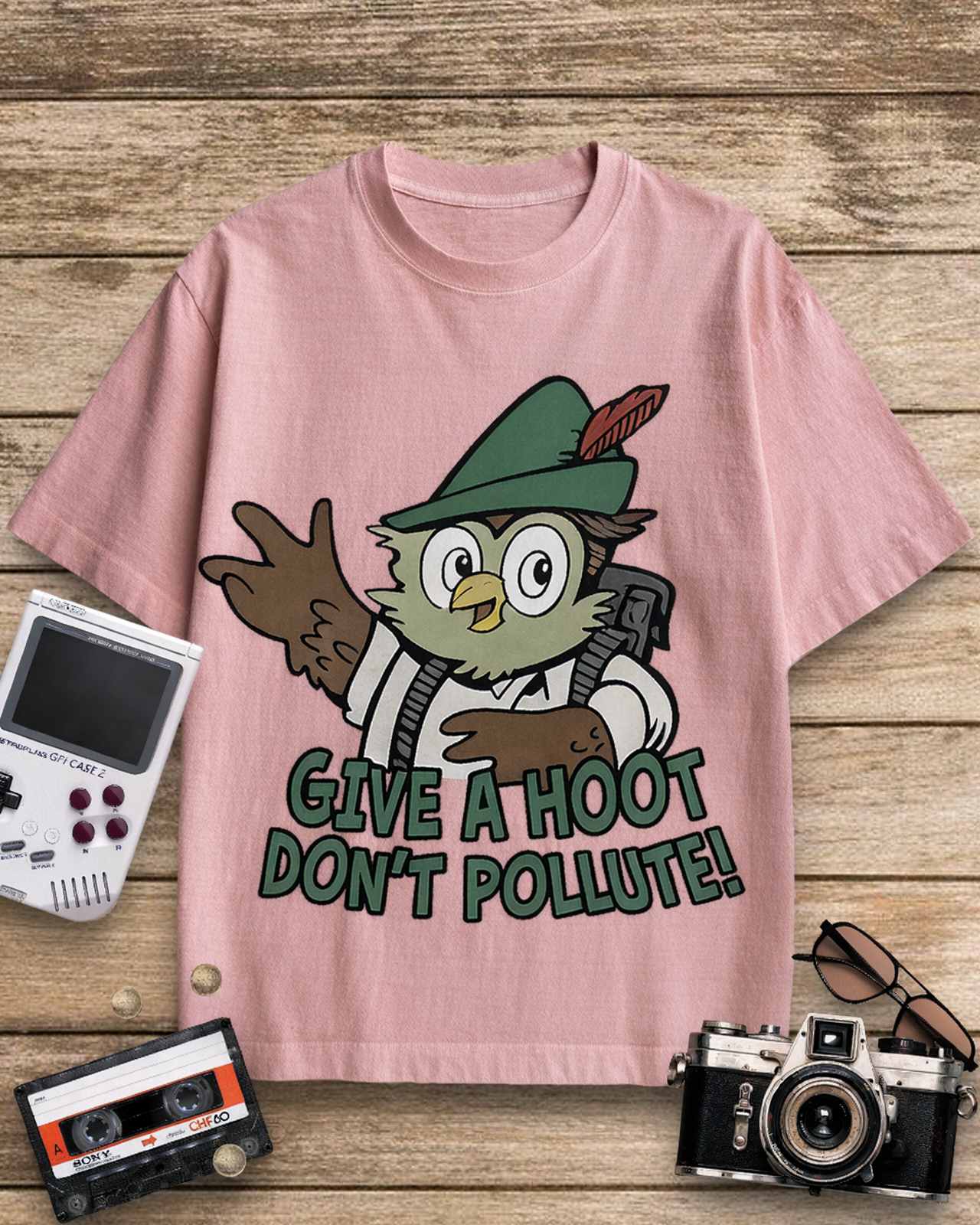 Woodsy Owl Give a Hoot Don't Pollute 1970s Cotton T-Shirt image 9