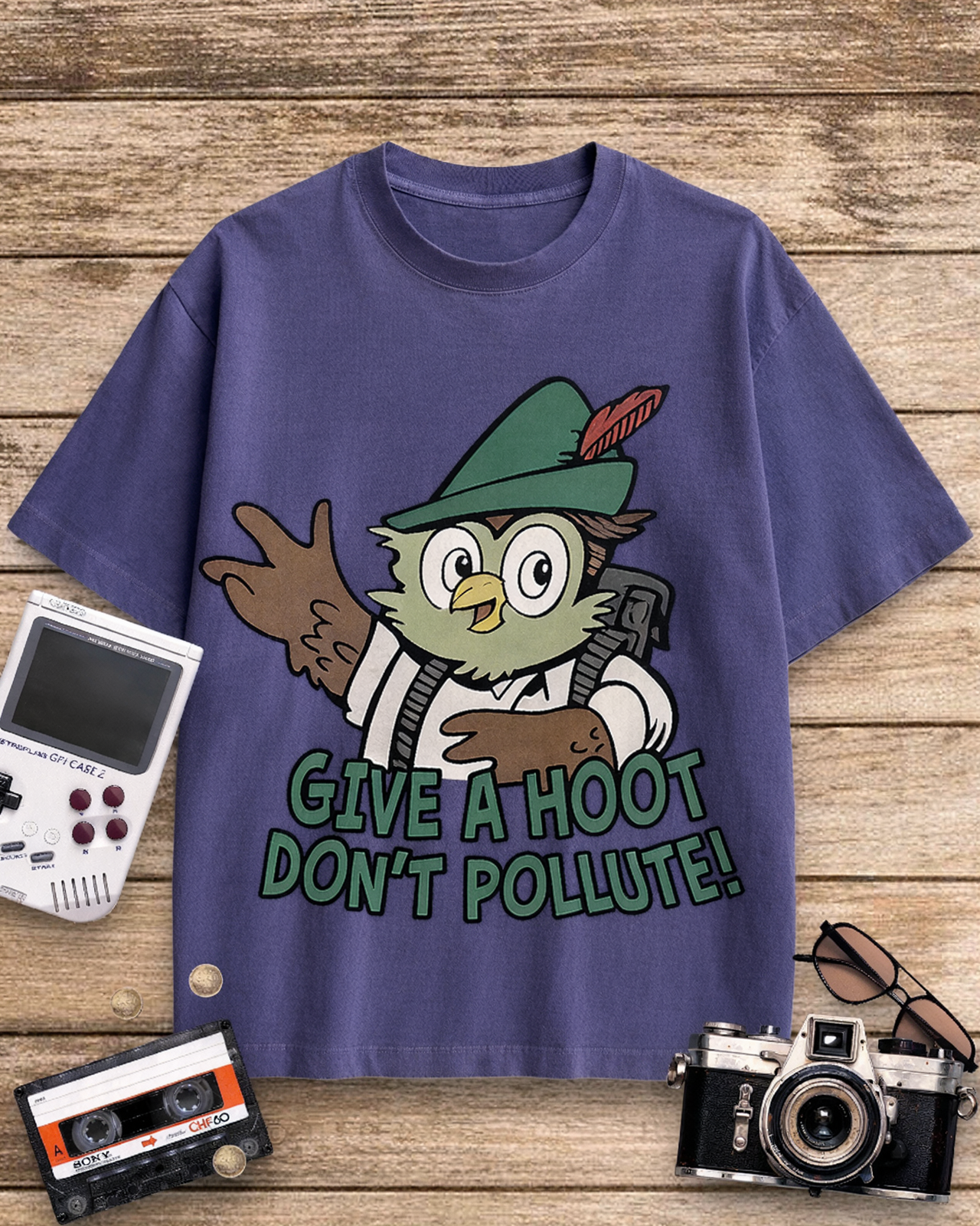 Woodsy Owl Give a Hoot Don't Pollute 1970s Cotton T-Shirt image 10