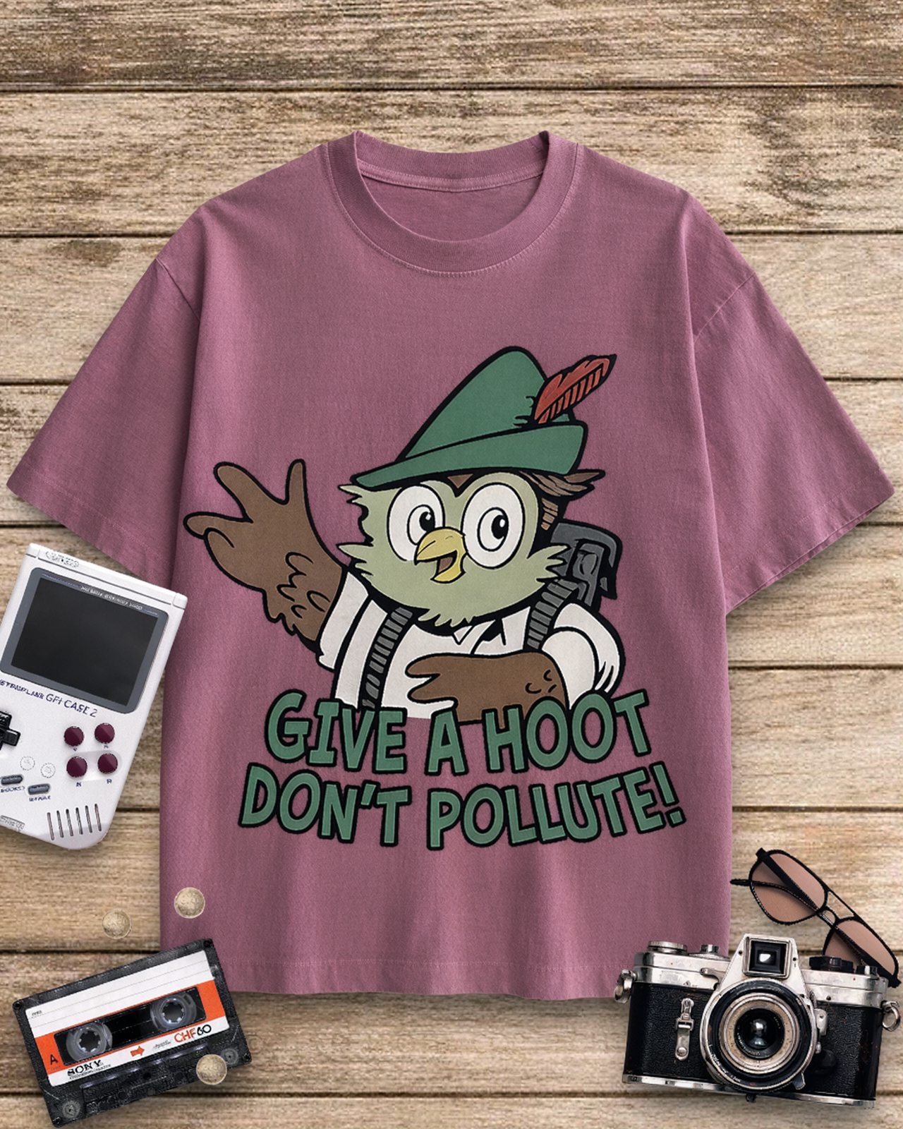 Woodsy Owl Give a Hoot Don't Pollute 1970s Cotton T-Shirt image 12