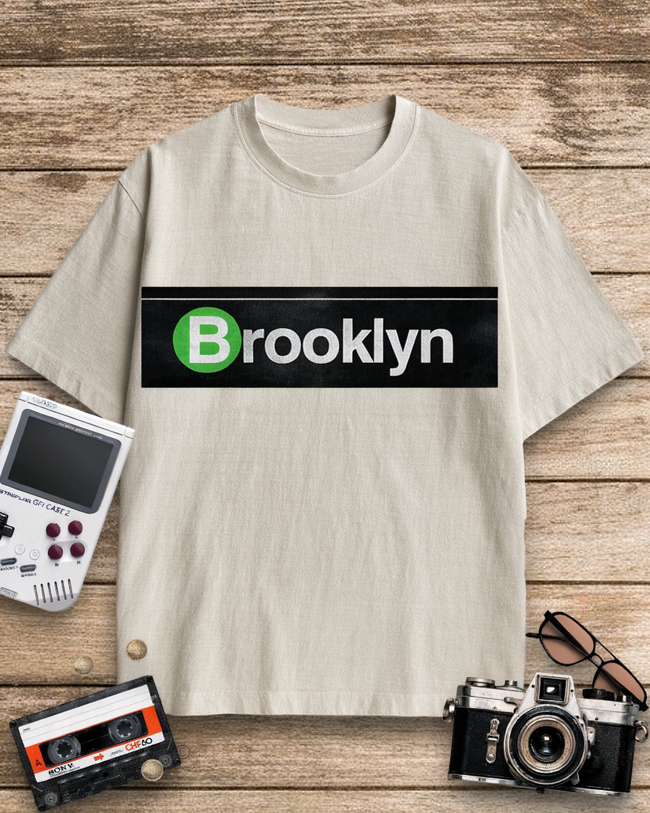 Brooklyn 1970s Cotton T-Shirt image 3