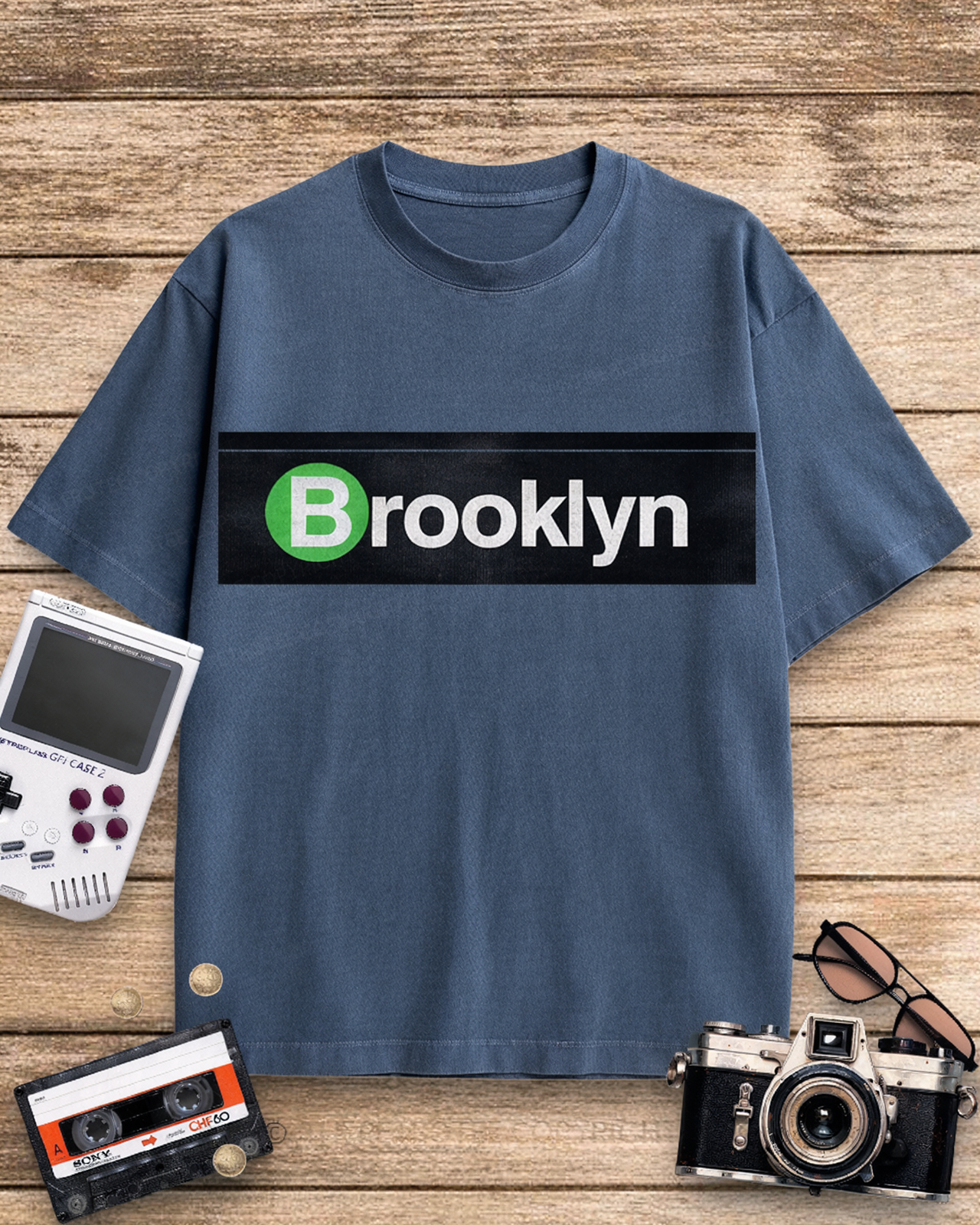 Brooklyn 1970s Cotton T-Shirt image 4