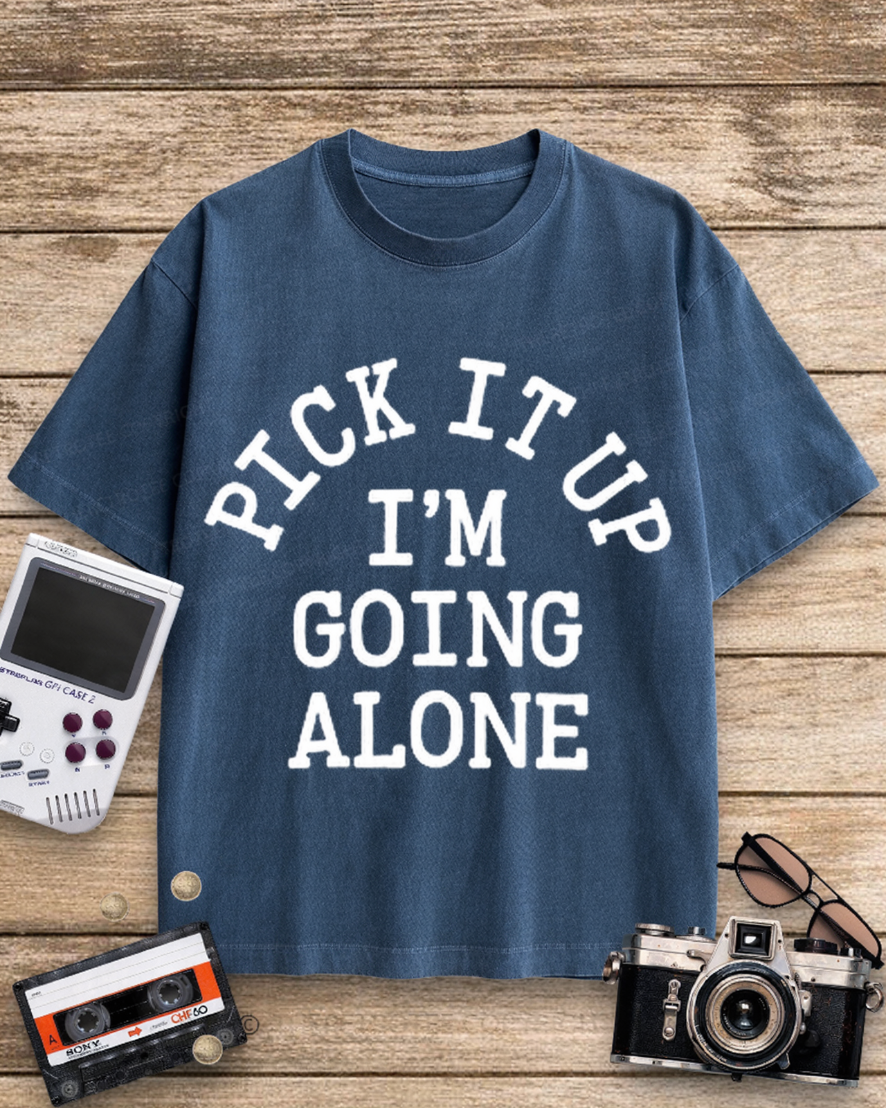 Pick It Up Euchre 1970s Cotton T-Shirt image 3