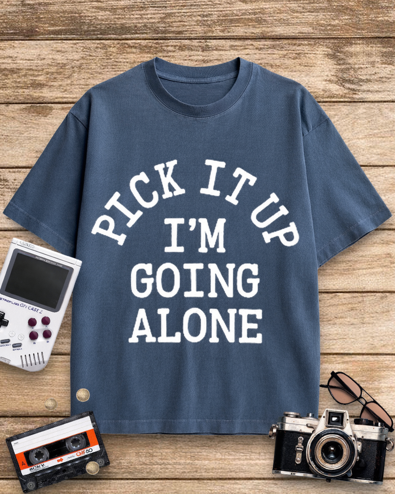 Pick It Up Euchre 1970s Cotton T-Shirt image 5