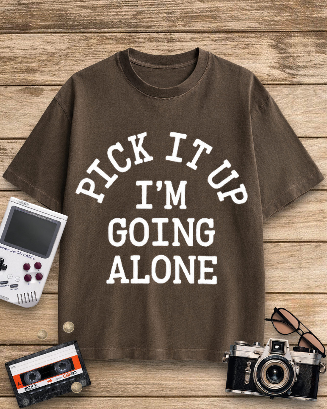 Pick It Up Euchre 1970s Cotton T-Shirt image 8