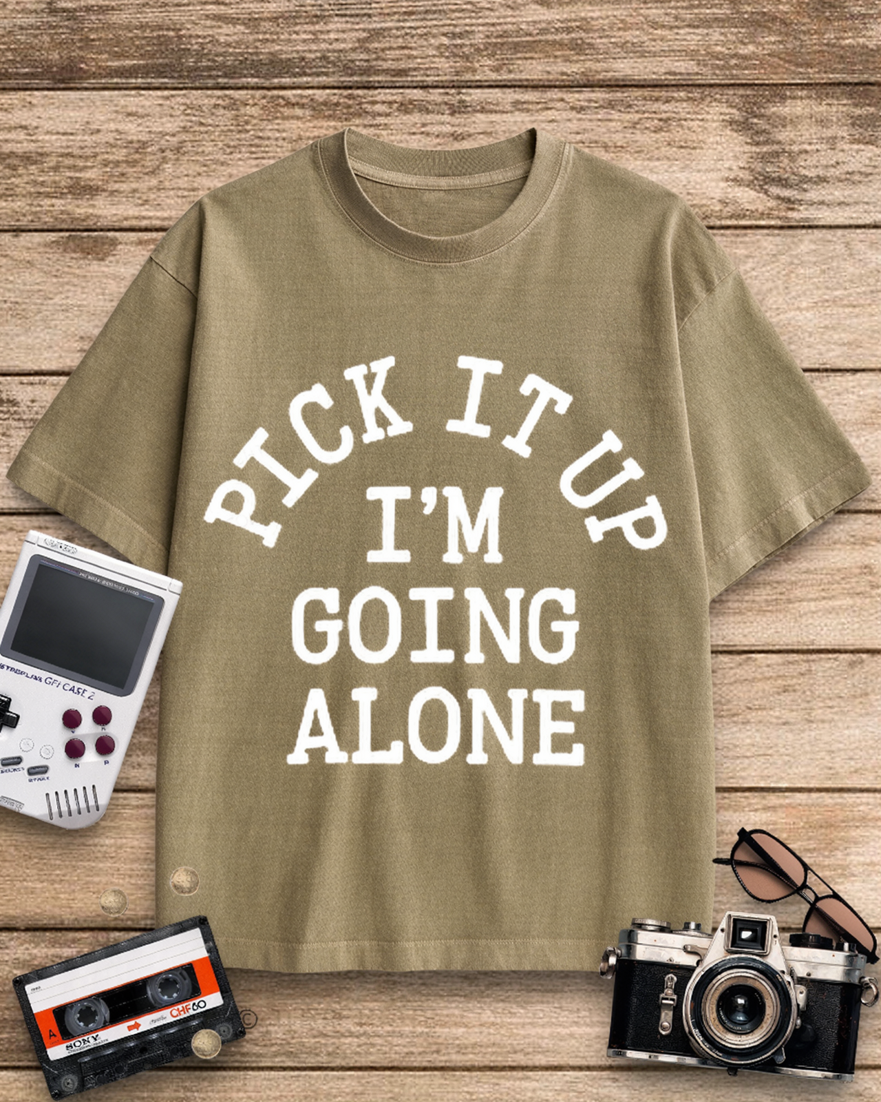 Pick It Up Euchre 1970s Cotton T-Shirt image 10
