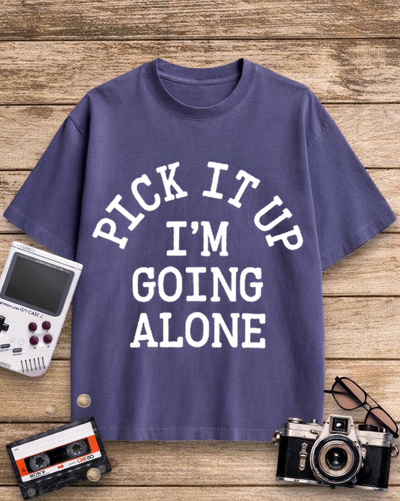 Pick It Up Euchre 1970s Cotton T-Shirt image 12