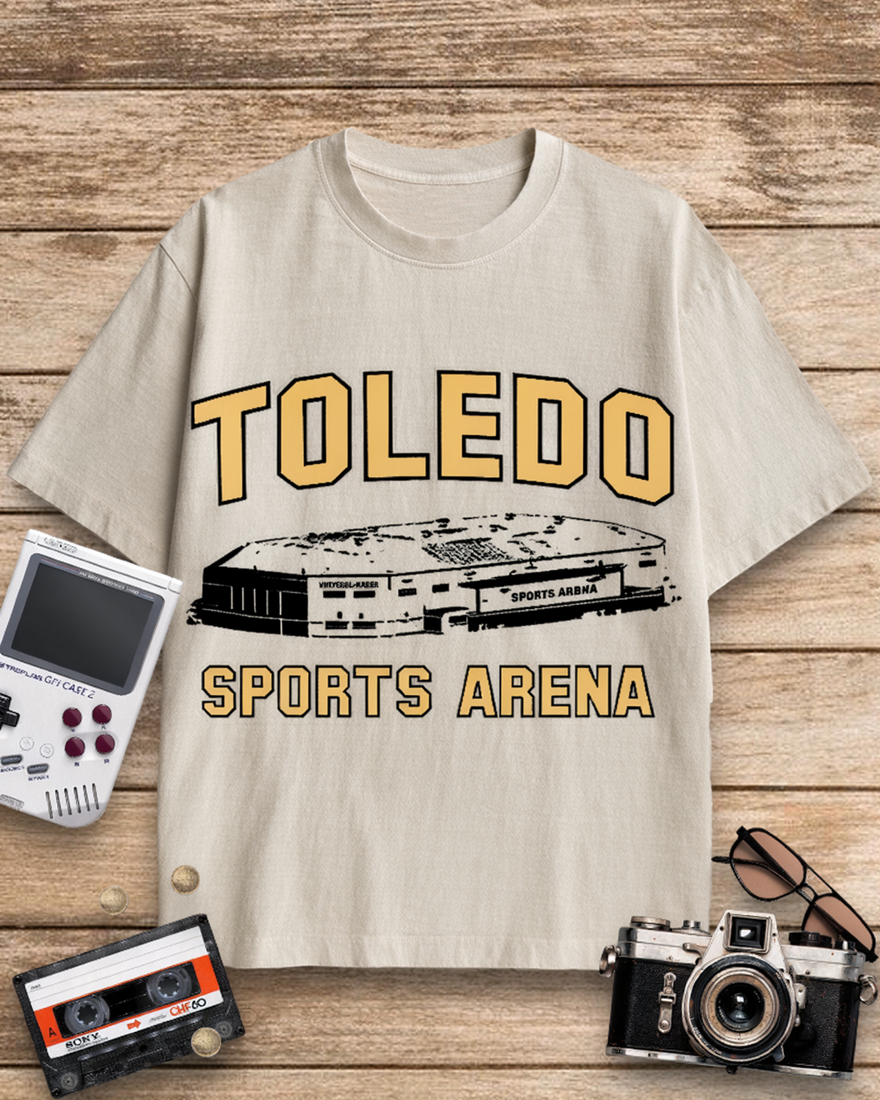 Vintage Toledo Sports Arena 1950s Cotton T-Shirt image 2