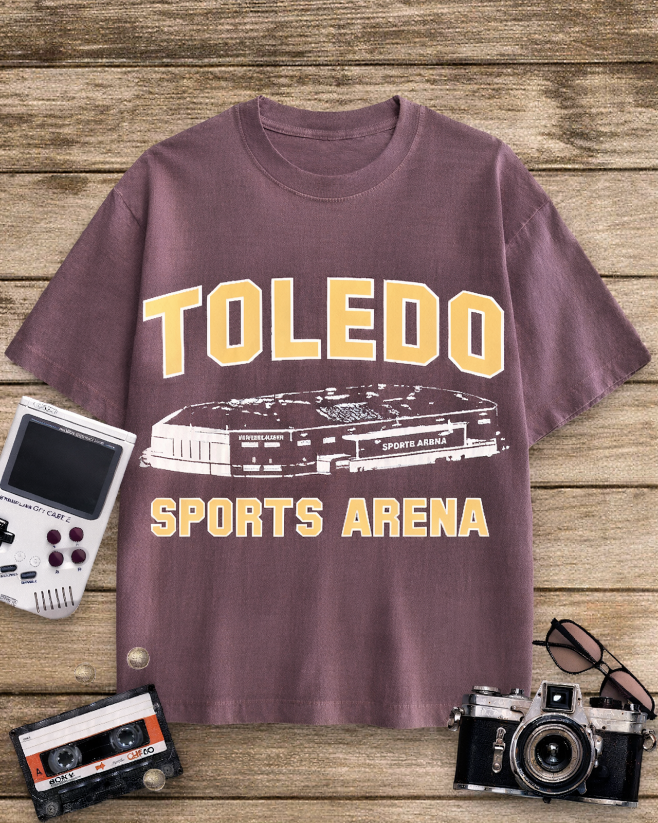 Vintage Toledo Sports Arena 1950s Cotton T-Shirt image 8
