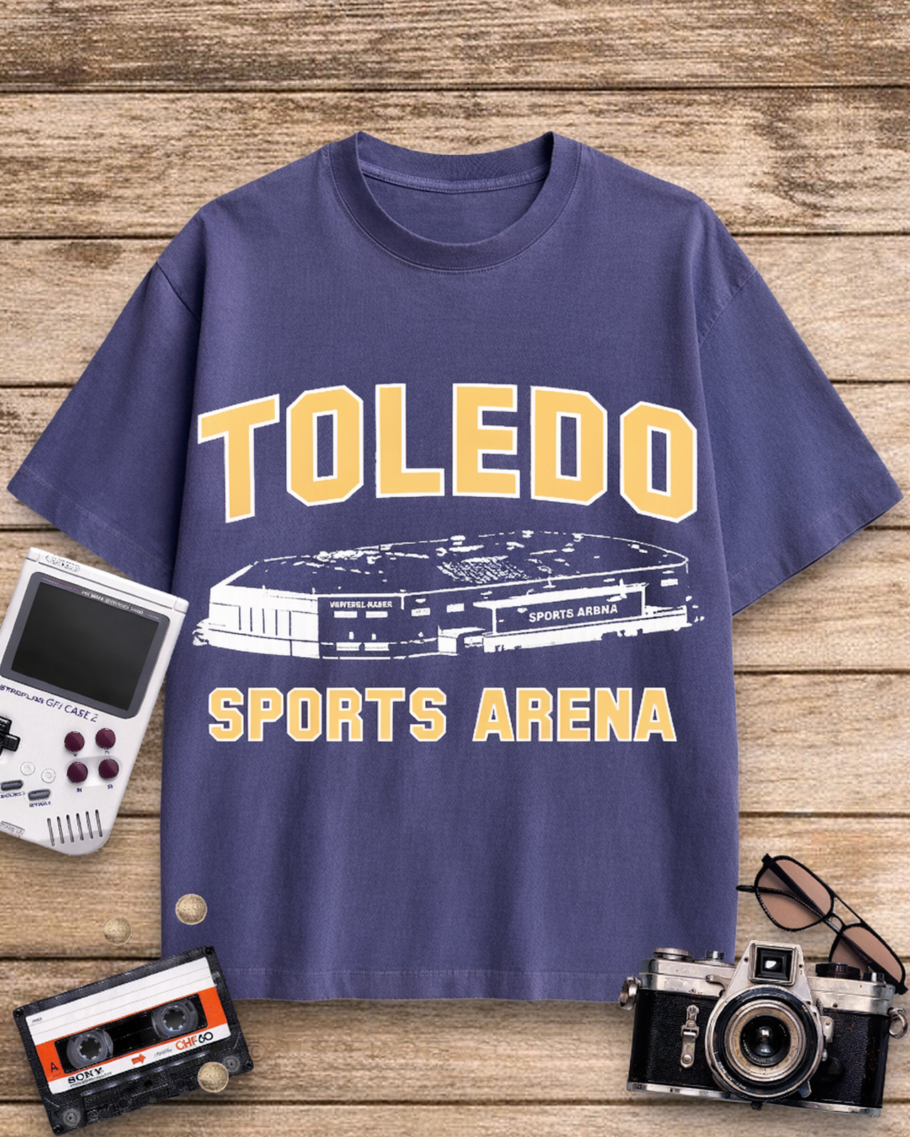 Vintage Toledo Sports Arena 1950s Cotton T-Shirt image 11