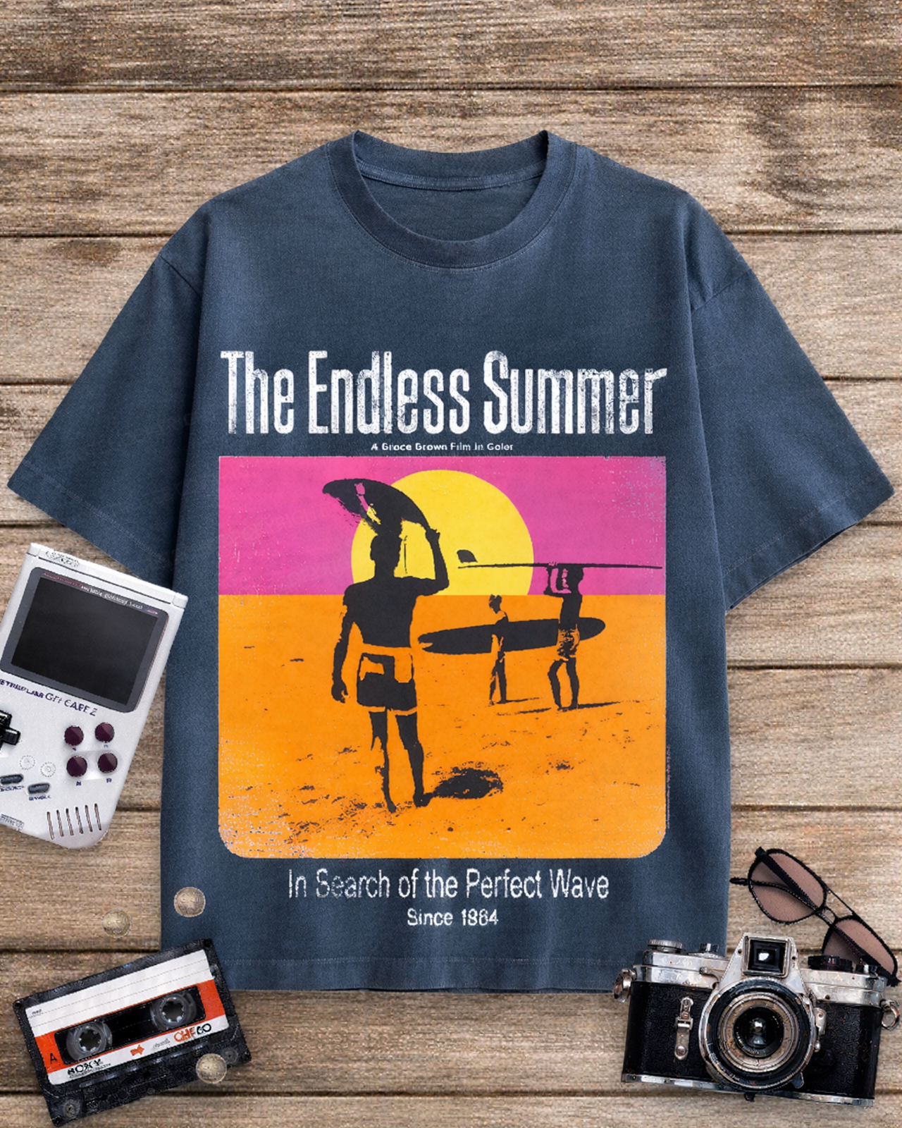 The Endless Summer 1960s Cotton T-Shirt image 1