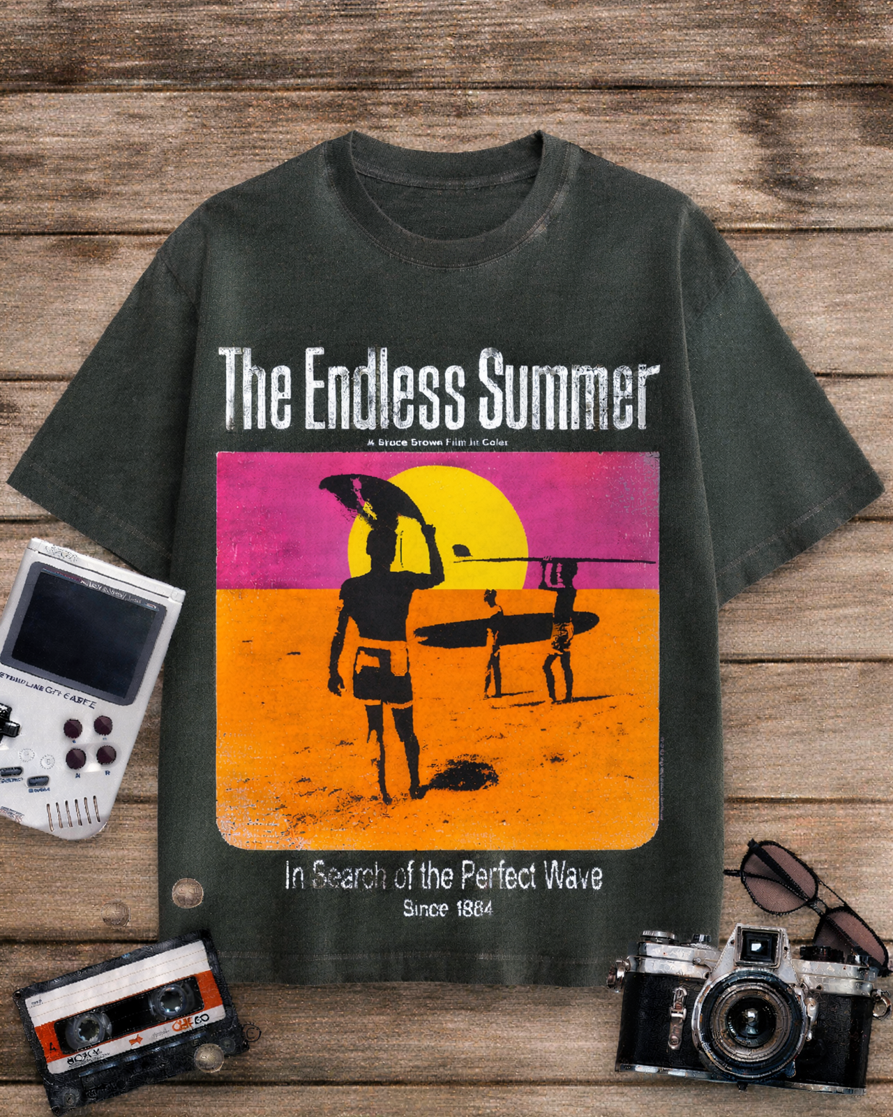 The Endless Summer 1960s Cotton T-Shirt image 2