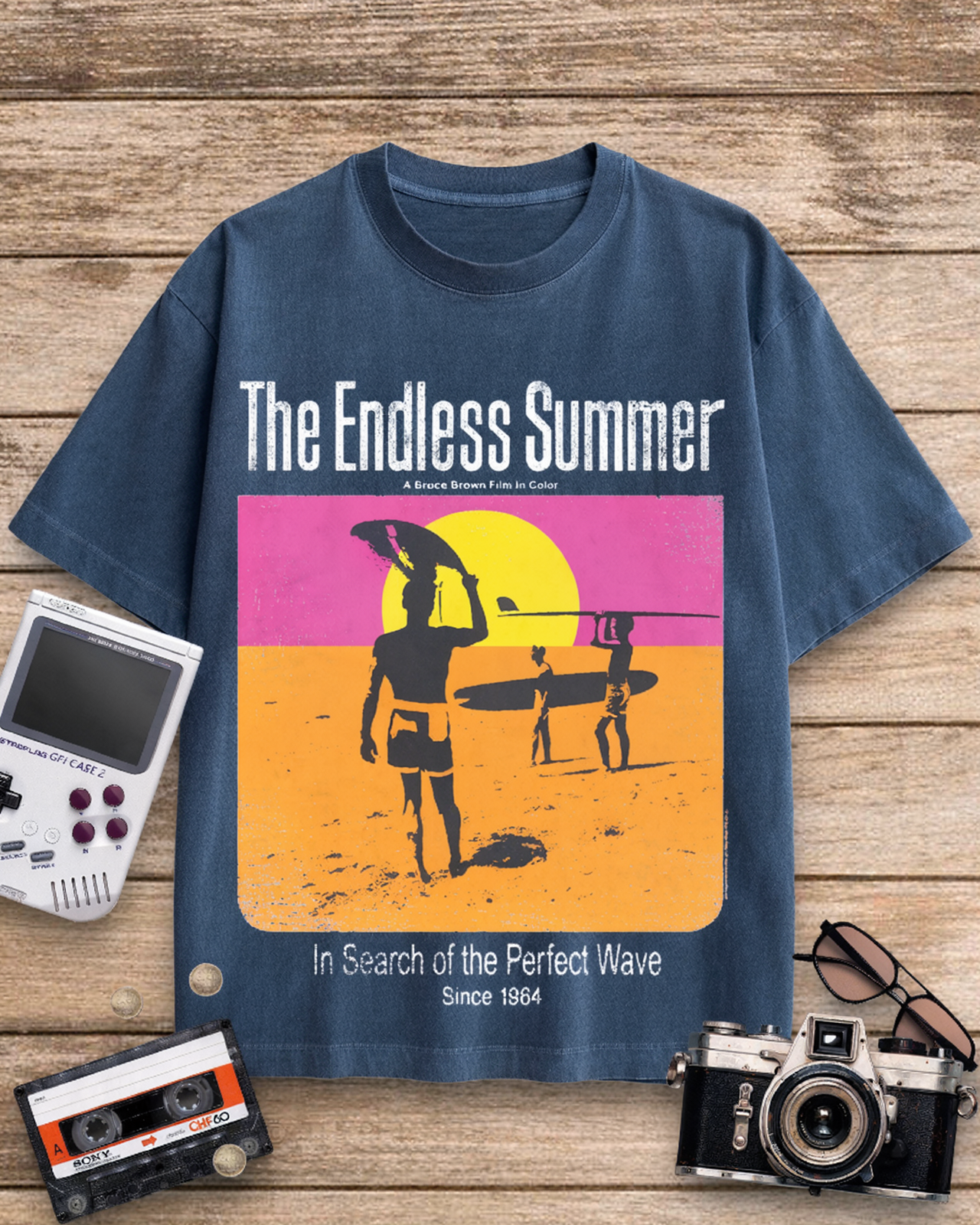 The Endless Summer 1960s Cotton T-Shirt image 3