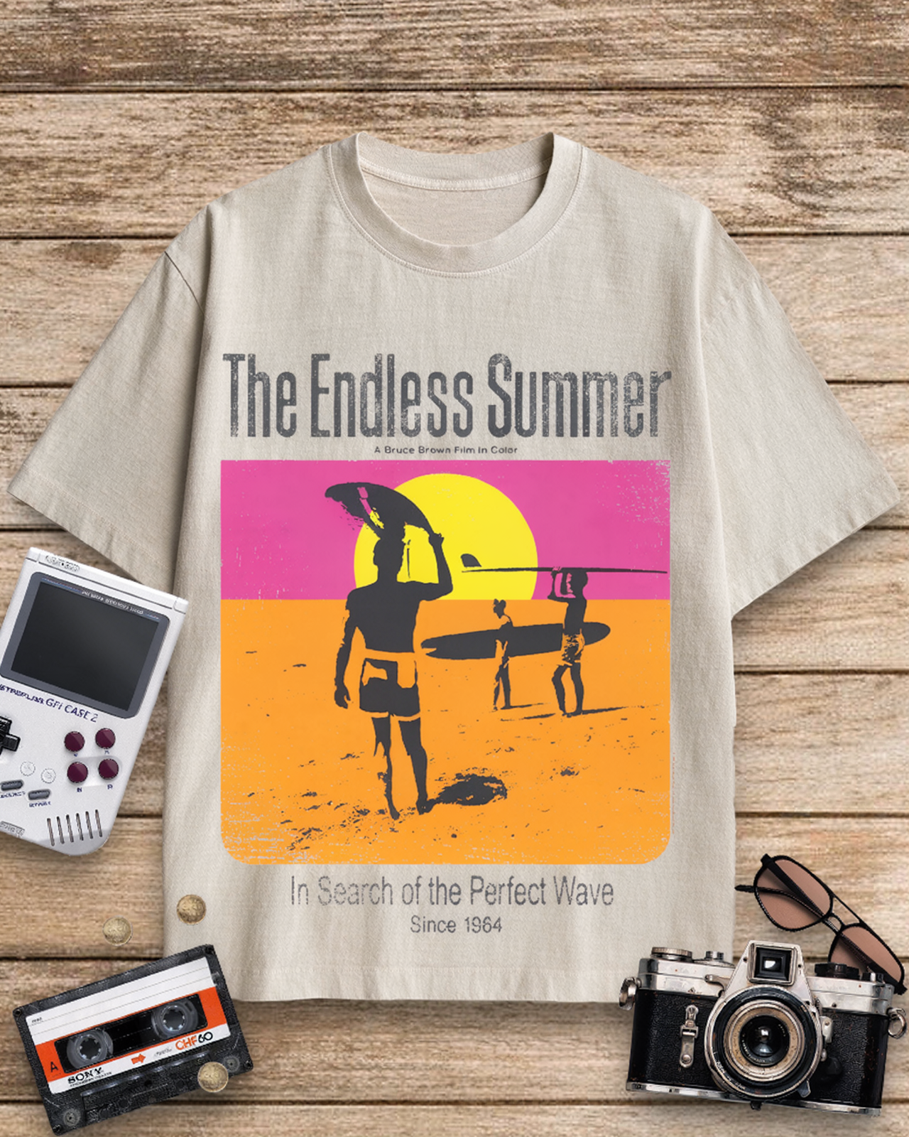 The Endless Summer 1960s Cotton T-Shirt image 4