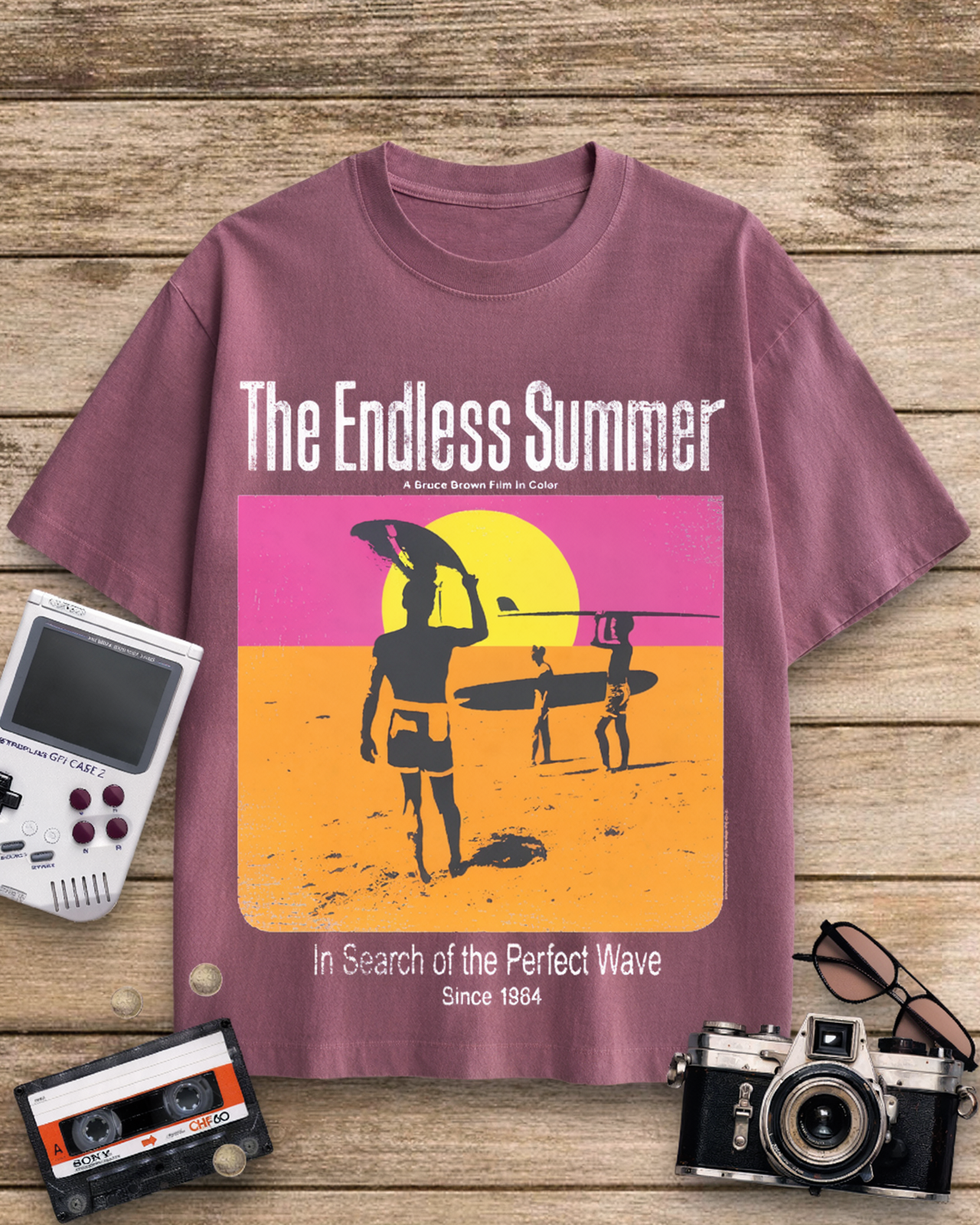 The Endless Summer 1960s Cotton T-Shirt image 7