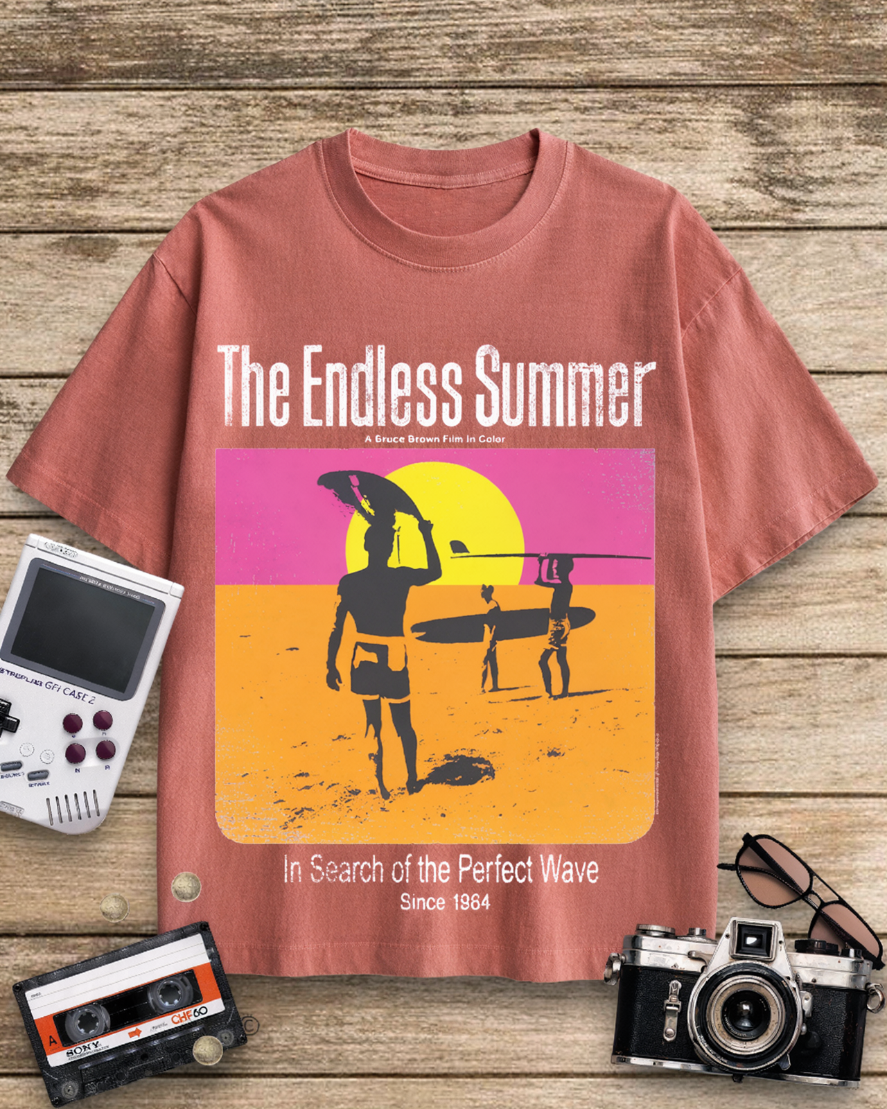 The Endless Summer 1960s Cotton T-Shirt image 8