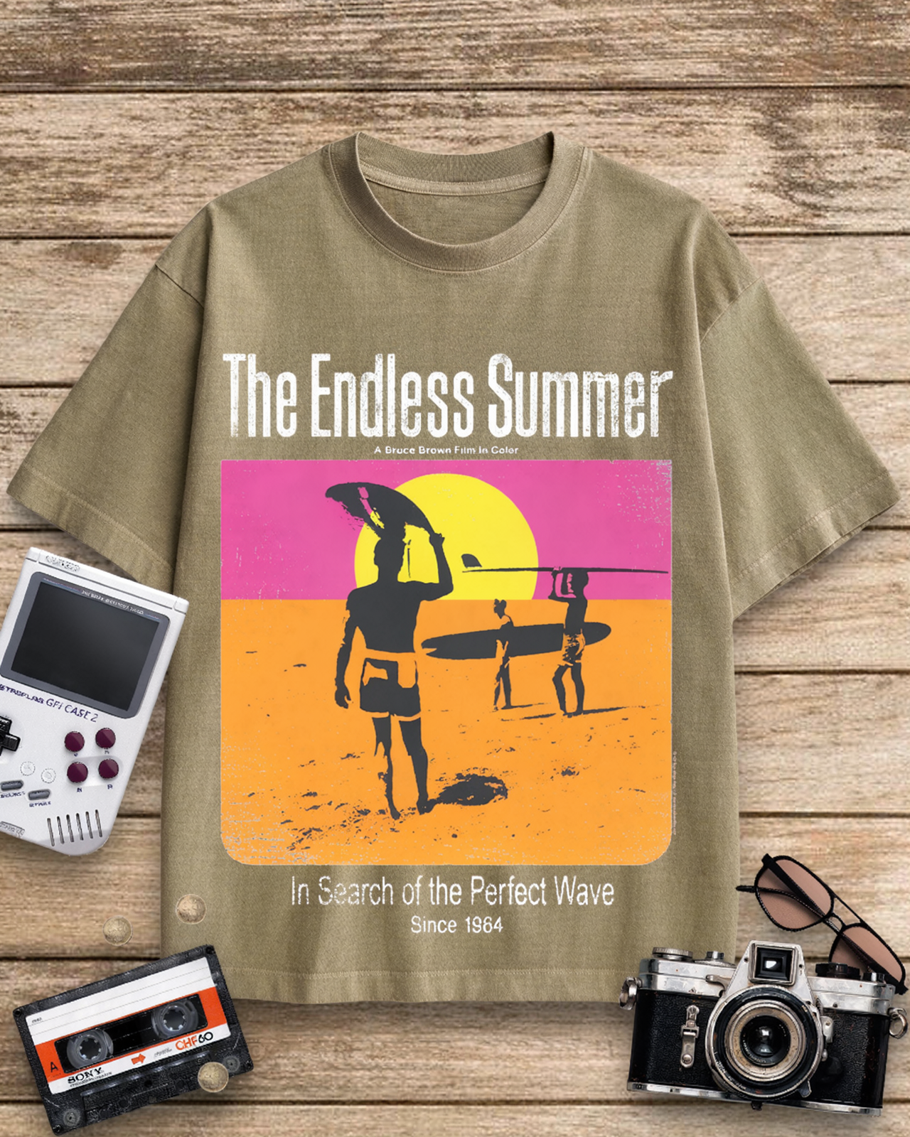 The Endless Summer 1960s Cotton T-Shirt image 12