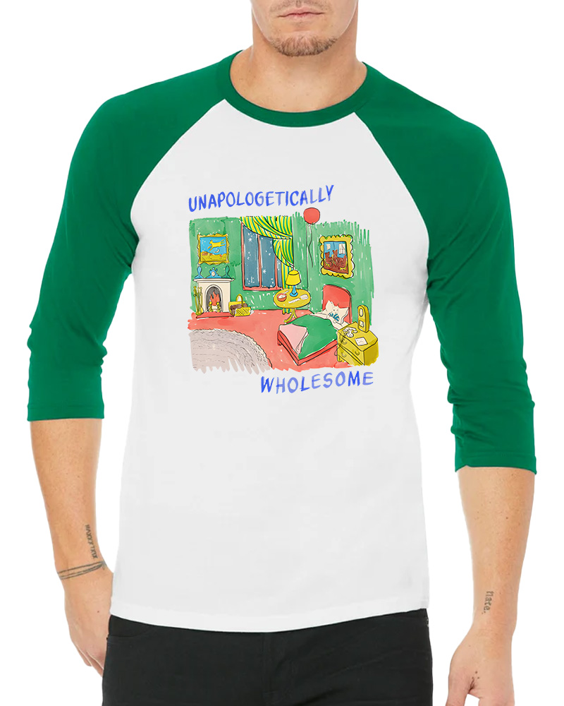 Wholesome Meme Long Sleeve Raglan T-Shirt image 6