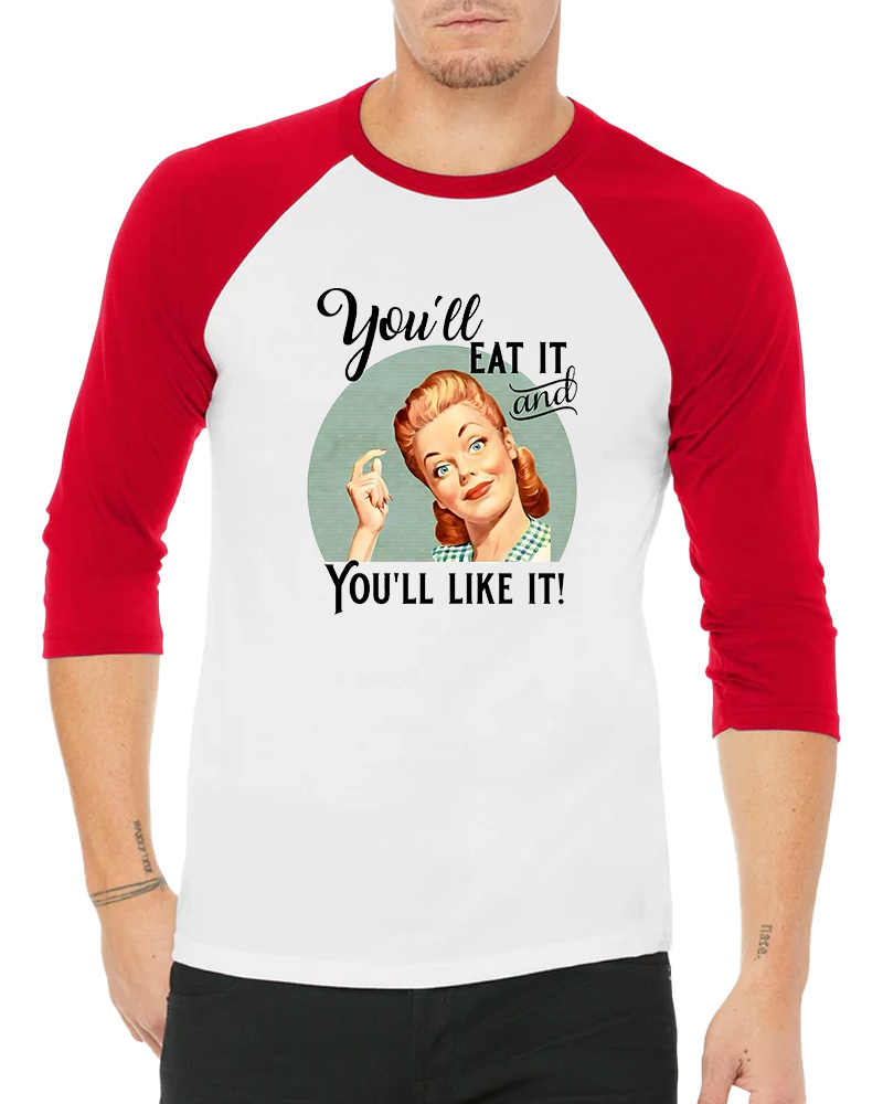 You'll Like It 1950s Long Sleeve Raglan T-Shirt image 6