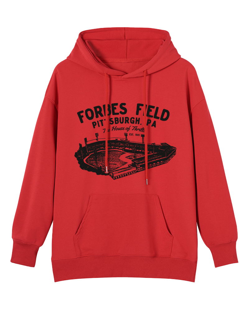 Forbes Field was the home of the Pittsburgh Pirates Cotton Hoodie image 6
