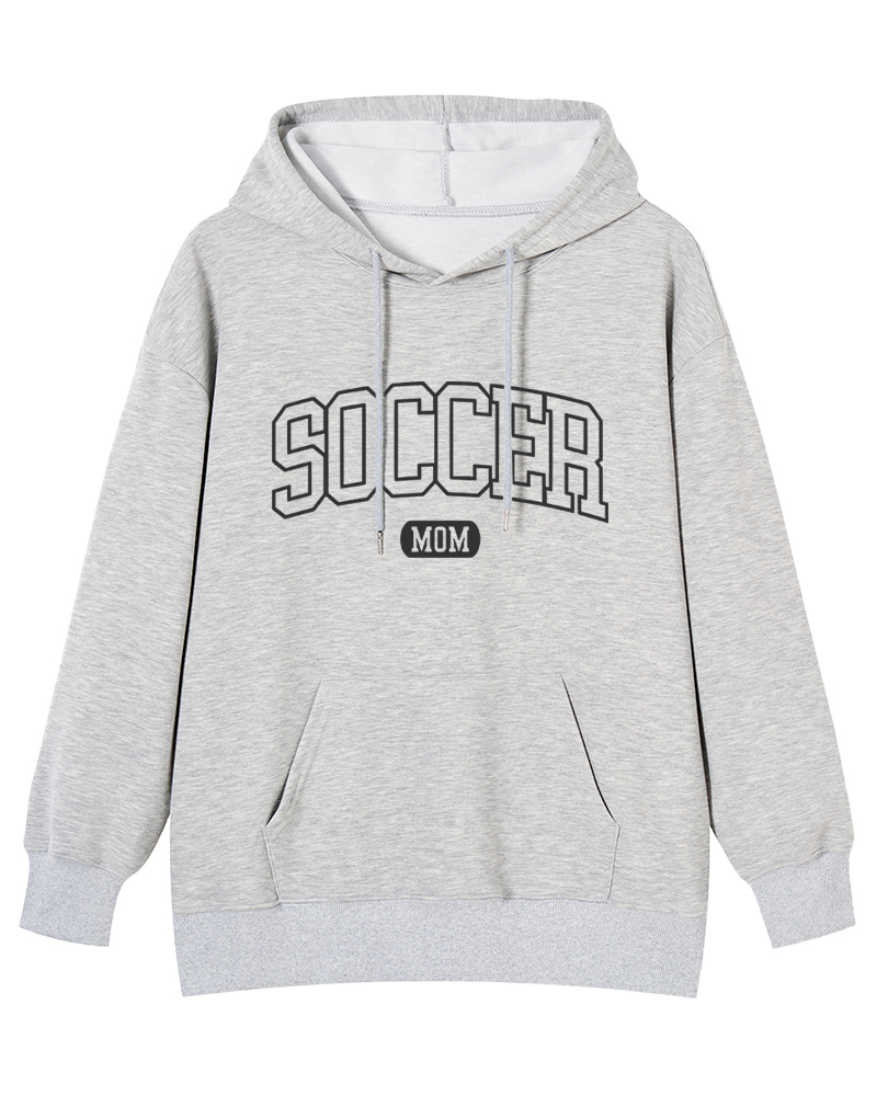 Custom Soccer Mom Cotton Hoodie image 6