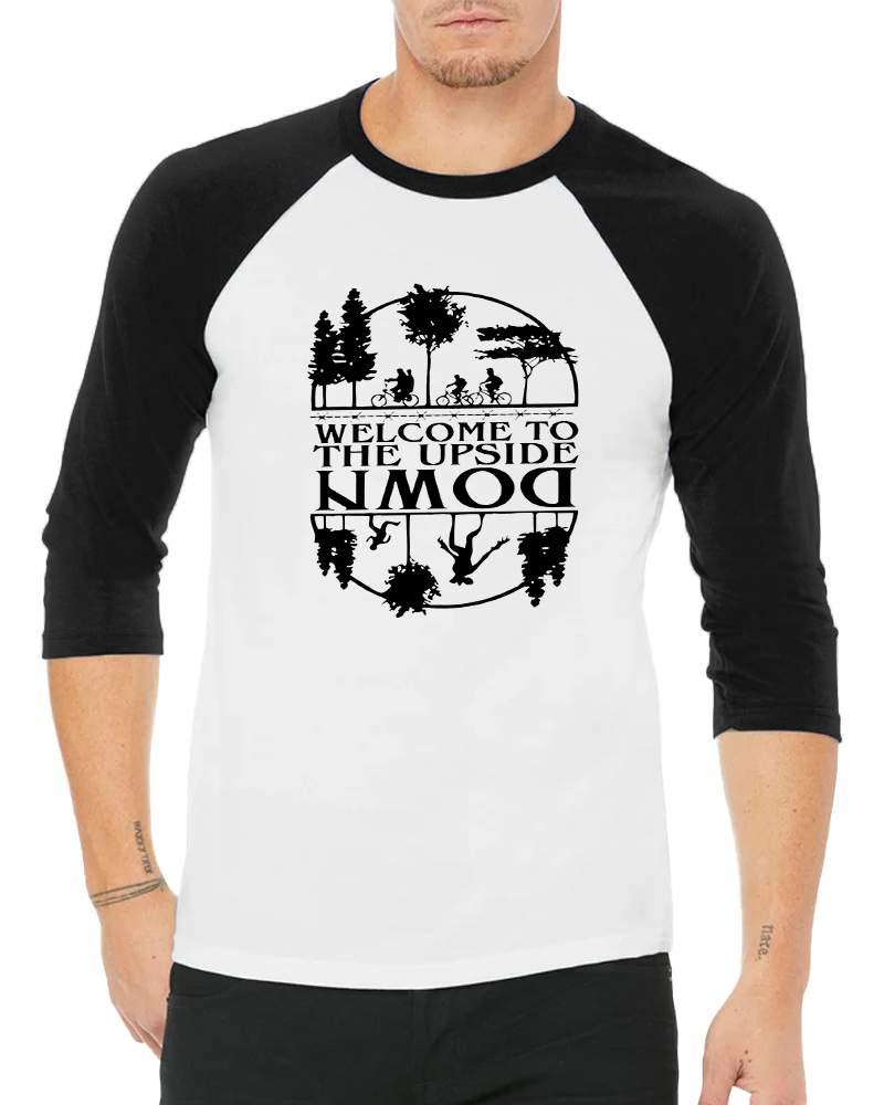 Welcome To The Upside Down Shirt Long Sleeve Raglan T-Shirt image 6