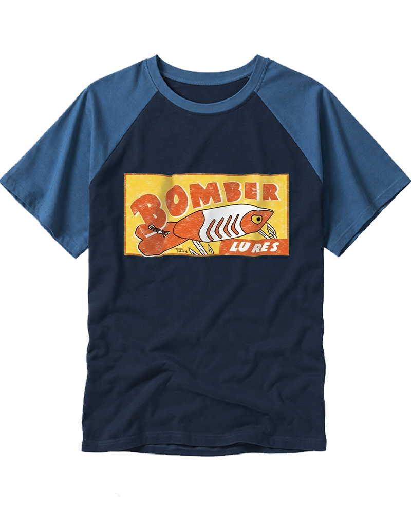 Fishing Lure 1970s Raglan Baseball T-Shirt image 6