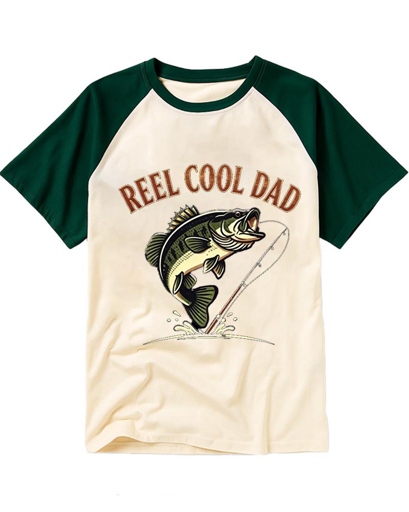 Reel Cool Dad 1990s Raglan Baseball T-Shirt image 6