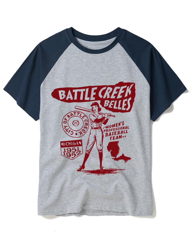 Nostalgia Baseball Movie 1990s Raglan Baseball T-Shirt image 6